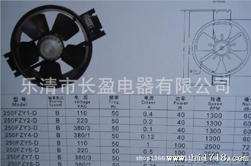 250FZY3-D长盈工业风机