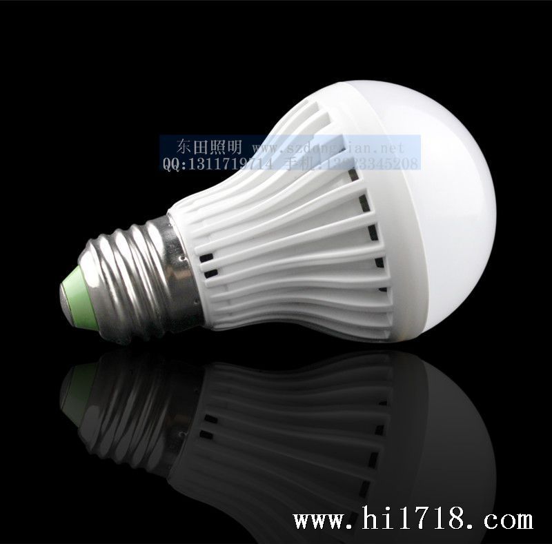 东田照明LED球泡灯3、5、7W侧面图098-100