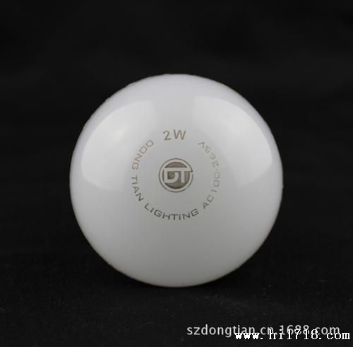 LED球泡灯2W价E27螺口led照明球形灯泡质保两年