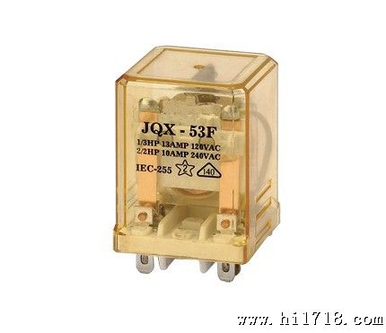 60A电磁继电器JQX-53F JQX-58F JQX-63F DC12V DC24V AC220V富士