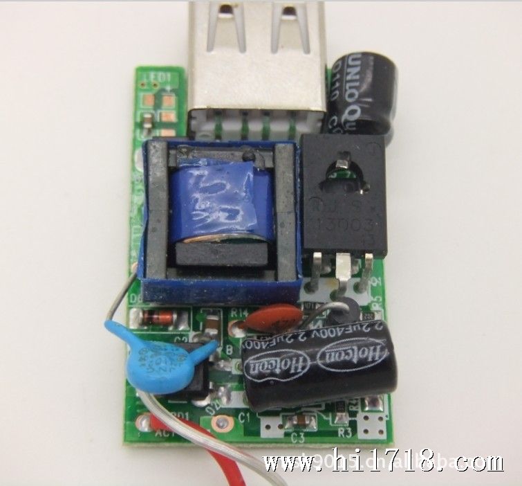 厂家批发全波双面板13003大功率管5v1a四代脚澳规u充电器