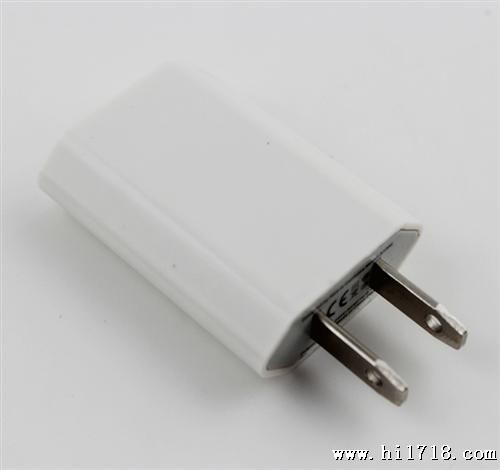 深圳苹果系列充电器 欧规白色充电器扁平插充5V1A款