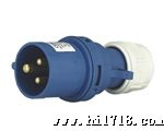 供应IEC309思沃航空水工业插头　IP44四孔工业插头插座
