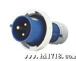 供应IEC309思沃航空水工业插头　IP44四孔工业插头插座