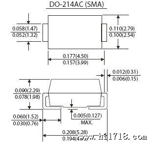 肖特基贴片二管 SS14 SS110  SS24 SS26 SS16 电源肖特