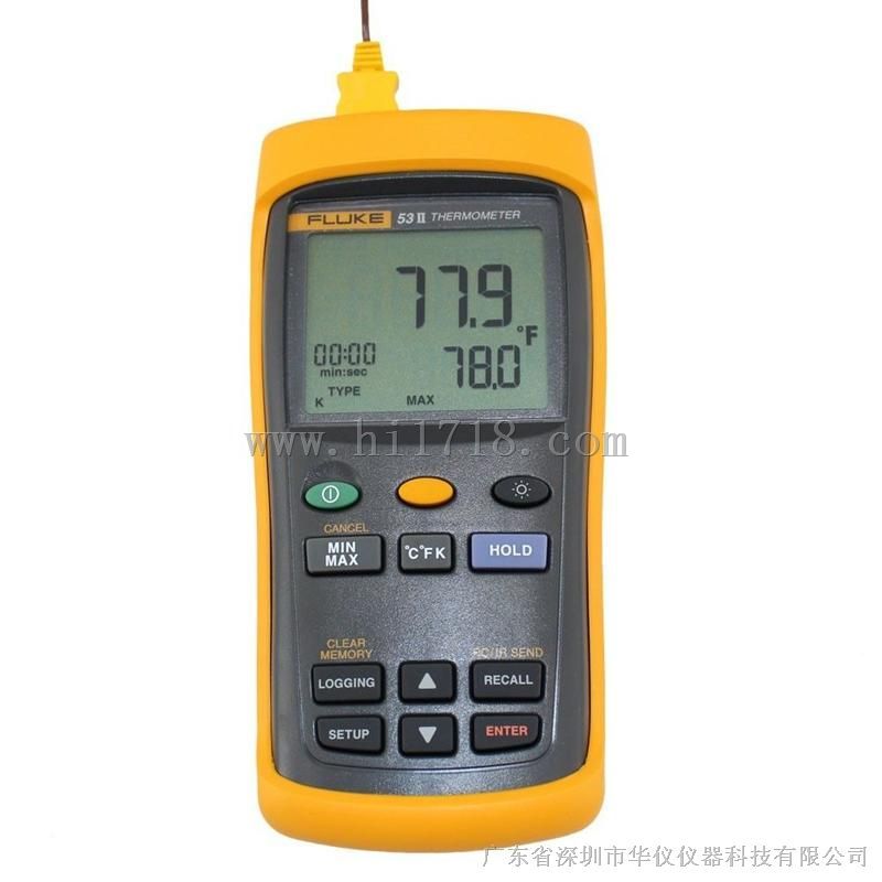 福禄克 Fluke 51-2 52-2 53-2 B 54-2 B数字式温度计 测温仪图片_高清图_细节图-广东省深圳市华仪仪器科技有限公司 ...