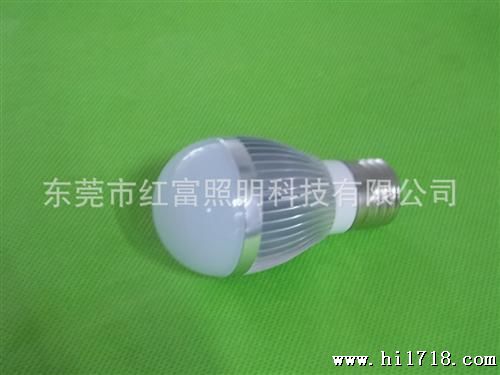 热卖3W LED球泡灯大功率球普通鳍型散热led3w灯
