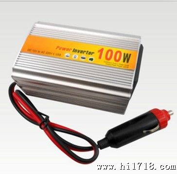 厂家批发100W车载逆变器 12V转220V 汽车电源转换器充电器