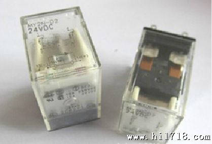 100%日本欧姆龙小型方触点继电器MY2N 12VDC(S)