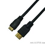 mini hdmi转hdmi线1.5米1.4版 显卡相机平板电脑音视频连接线