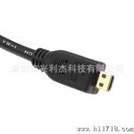 1.4版hdmi线 MICRO HDMI转HDMI电脑连接线 hdmi高清线1.8m