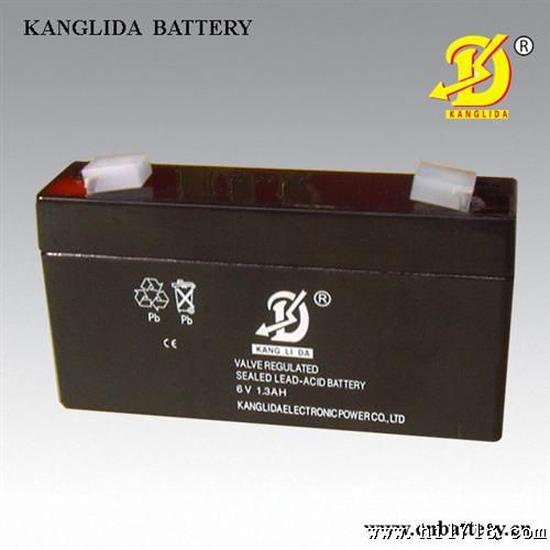 郑州康利达：6v1.3AH蓄电池用于门禁机、售饭机、考勤机