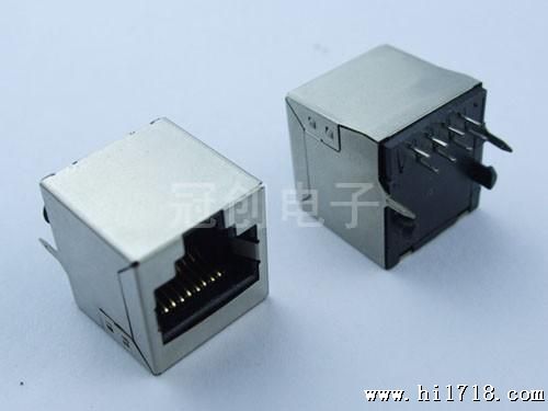 生产网络连接器 水晶头母座 180度RJ45  直通式RJ45