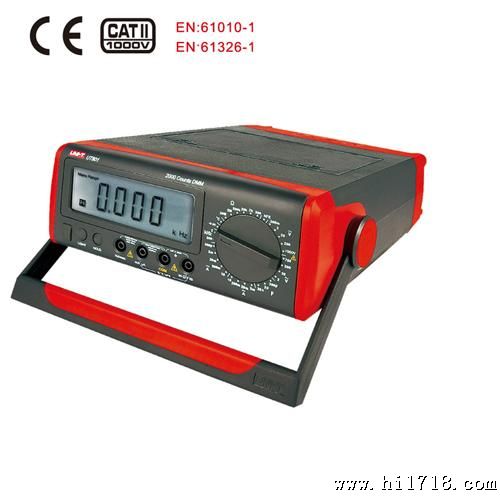 优利德 台式数字万用表UT801手动量程交直流电压电流频率温度测试