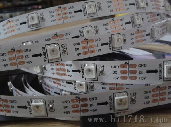 WS281 像素灯条 LED灯条 30灯 5V 内置IC 单点单控